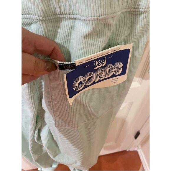 NWT Free People X Lee Collaboration Corduroy jumpsuit size large and small - Picture 8 of 9